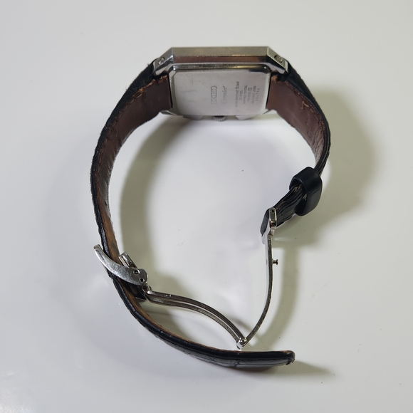 Seiko Premier Chronograph Watch Men's Black Leather Watch - Picture 7 of 16